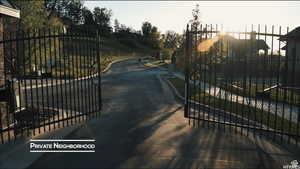 Gate with a patio