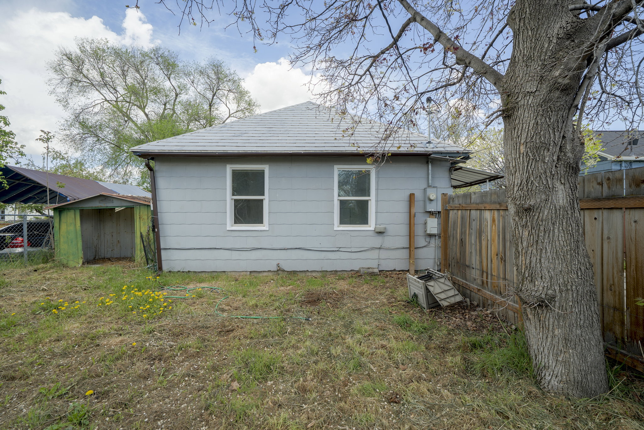 Rear view of property