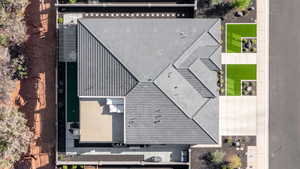 View from above of property