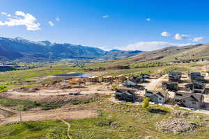 Mountain view with nearby suburban area