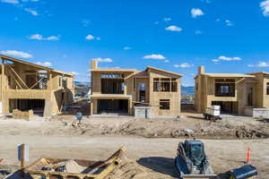 View of front of house with a chimney
