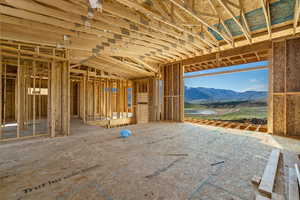 Misc room featuring a mountain view