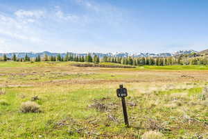 Exterior view of a mountainous background