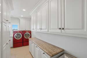 Upstairs laundry room