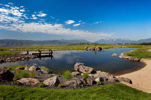 Water view with mountains