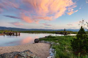 Water view featuring a mountainous background