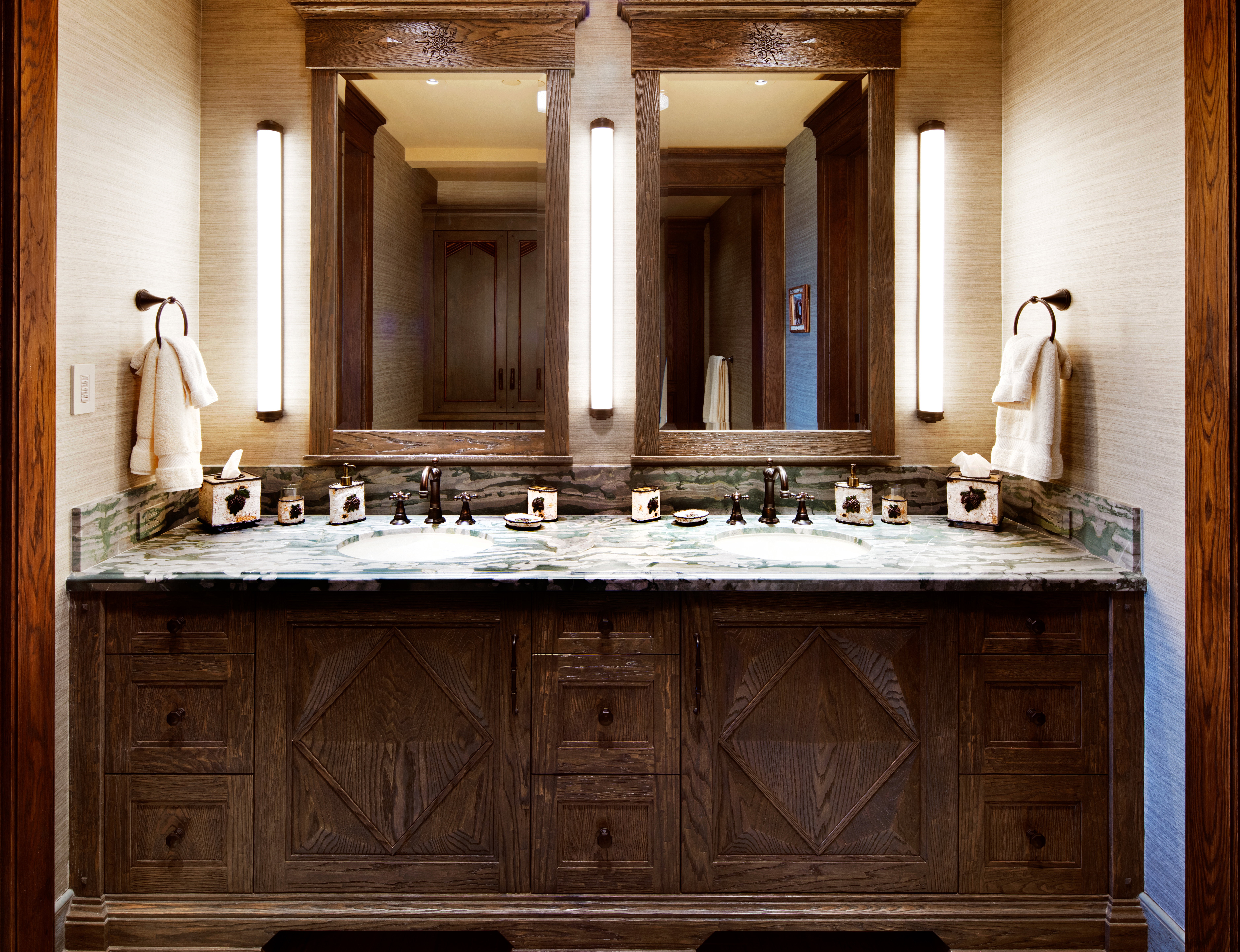 Bathroom with double vanity