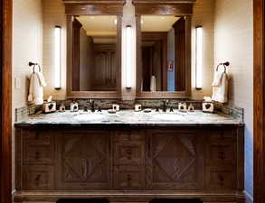 Bathroom with double vanity