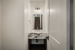 Half bath with vanity