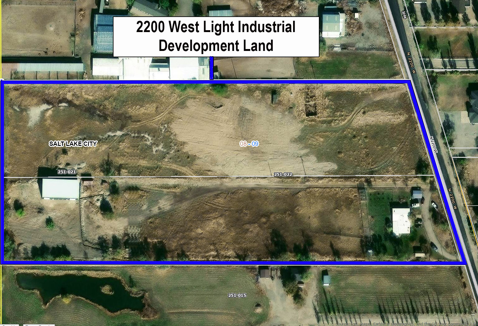 Map / location with property parcel outlined