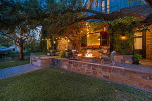 View of patio / terrace featuring a fire pit