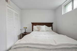 Bedroom with a closet