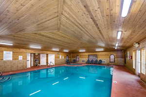 View of indoor community pool