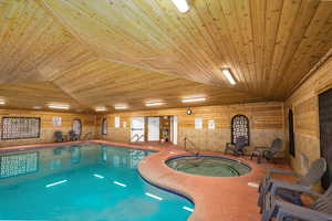 View of indoor community pool
