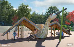 View of community playground