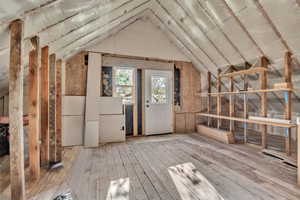 Potential ADU, bedroom, craft area. This room has the potential for a half bath