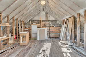 View of unfinished attic