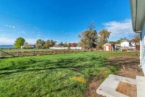 Fenced yard