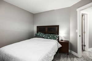 Bedroom #3 with baseboards and LVP flooring