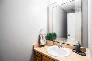 Half-bath with vanity