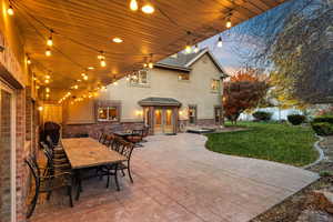 View of patio featuring outdoor dining space