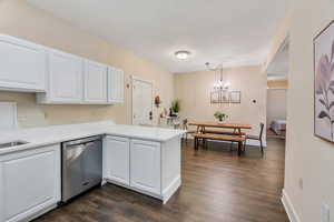 Open kitchen/dining is great for entertaining