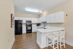 Brand new counters and freshly painted cabinets