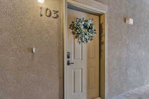 Well-lit entry