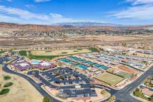 Bird's eye view of mountains