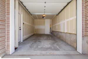 View of 1-car garage