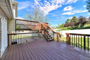 Deck with stairway