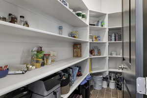 View of storage area