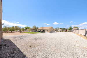 View of yard with a residential view