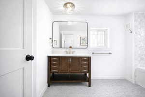 En-suite bathrooms with vanity and a garden tub