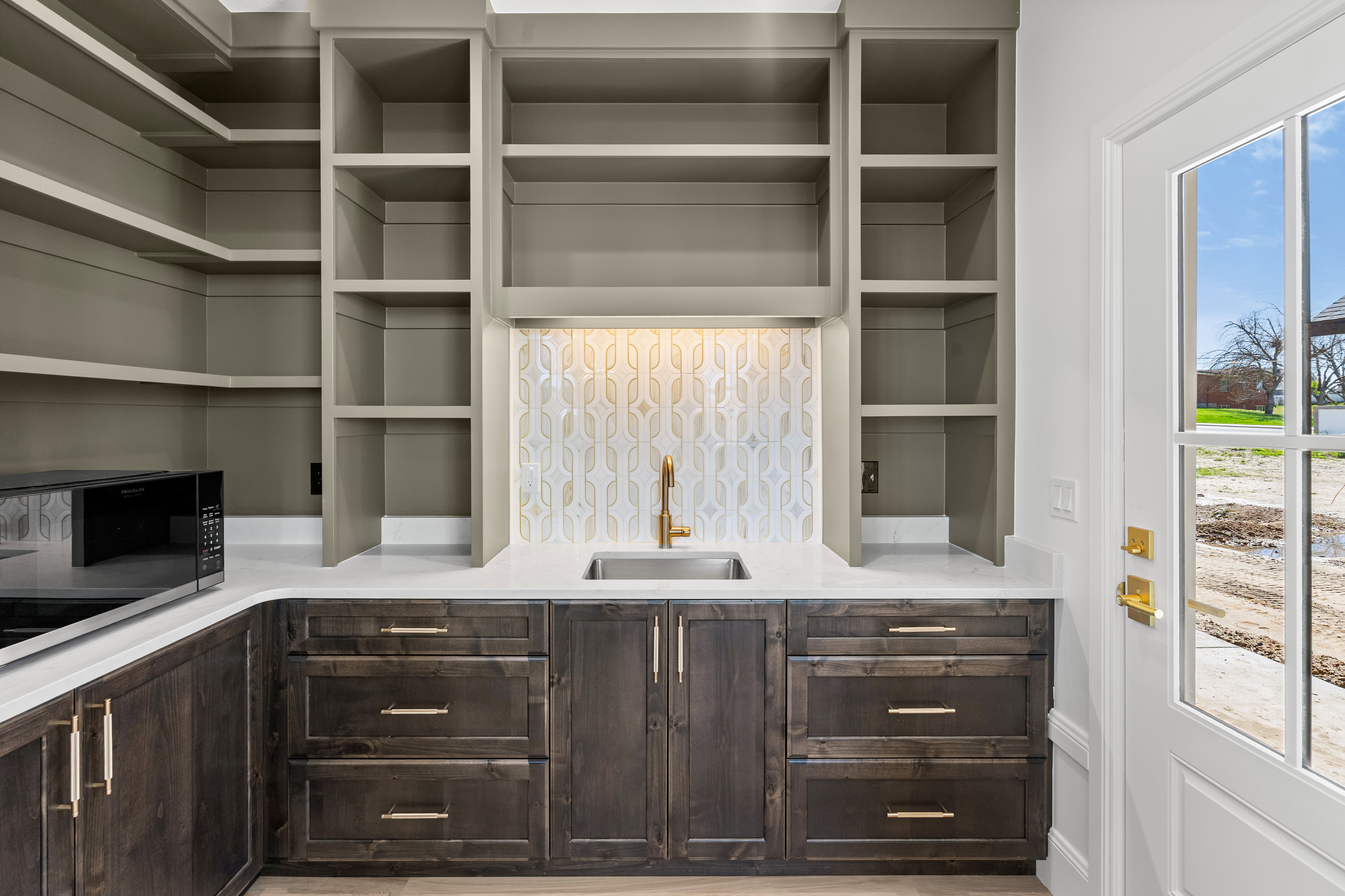 Pantry with a sink