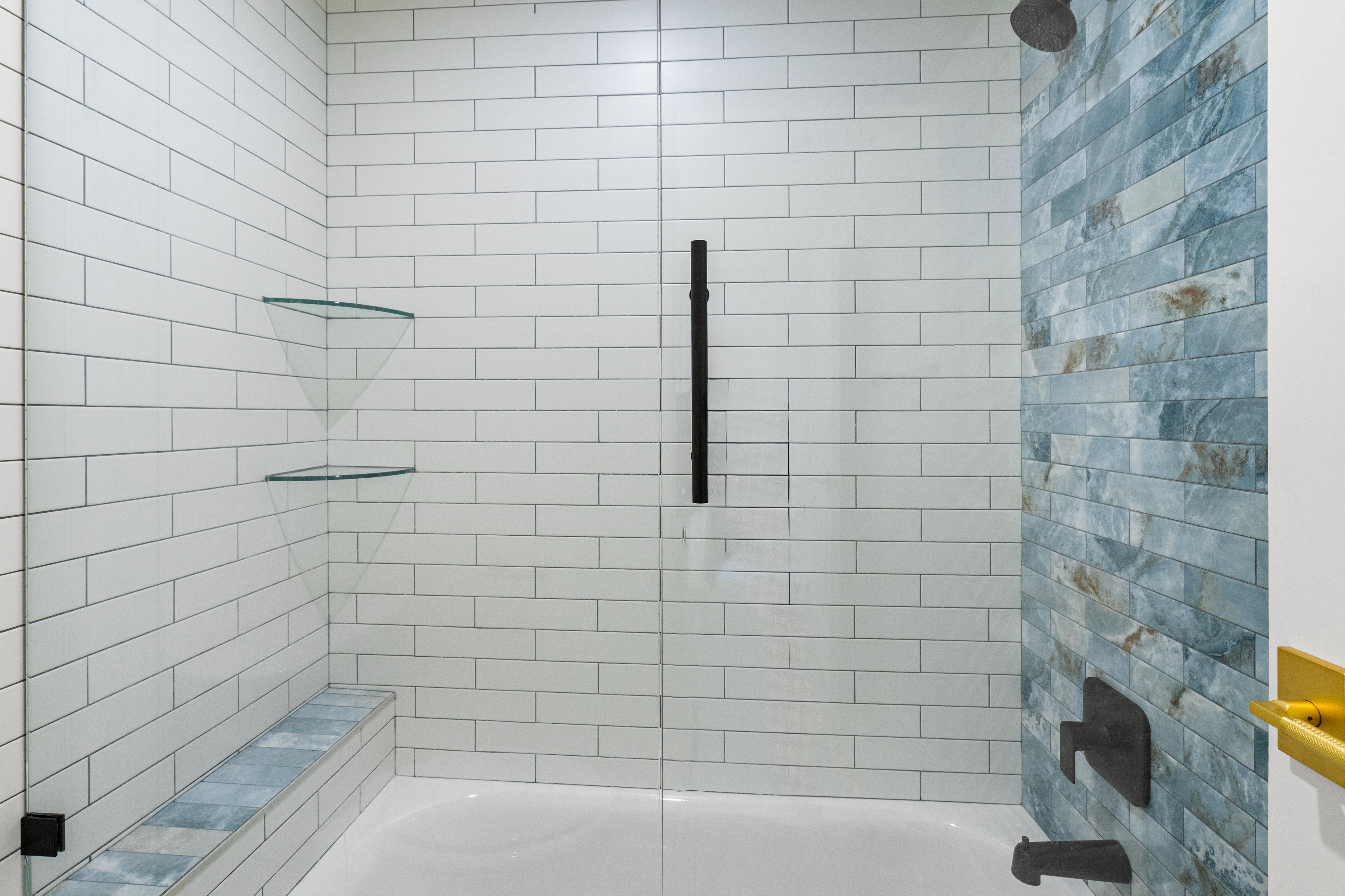 Bathroom featuring bathing tub / shower combination