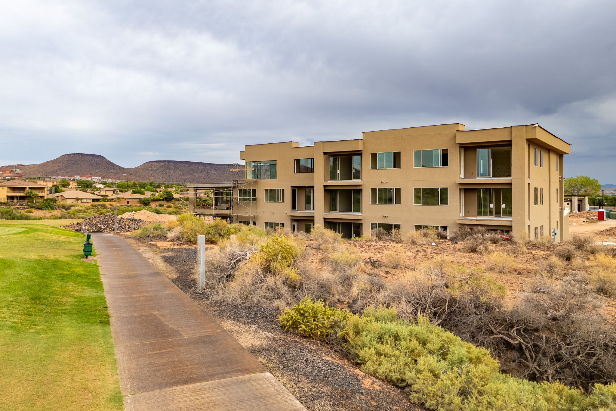 View of property featuring a mountain view