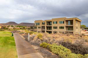 View of property featuring a mountain view