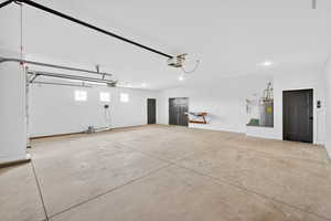 864 Sq Feet Garage with gas water heater and recessed lighting