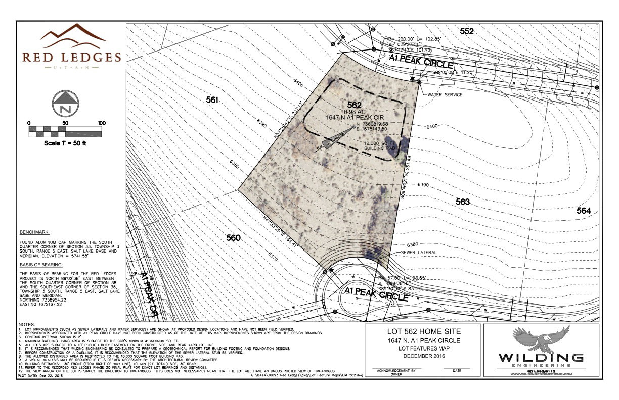 Map of parcels