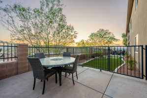 View of patio featuring outdoor dining space