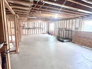 Miscellaneous room with concrete floors