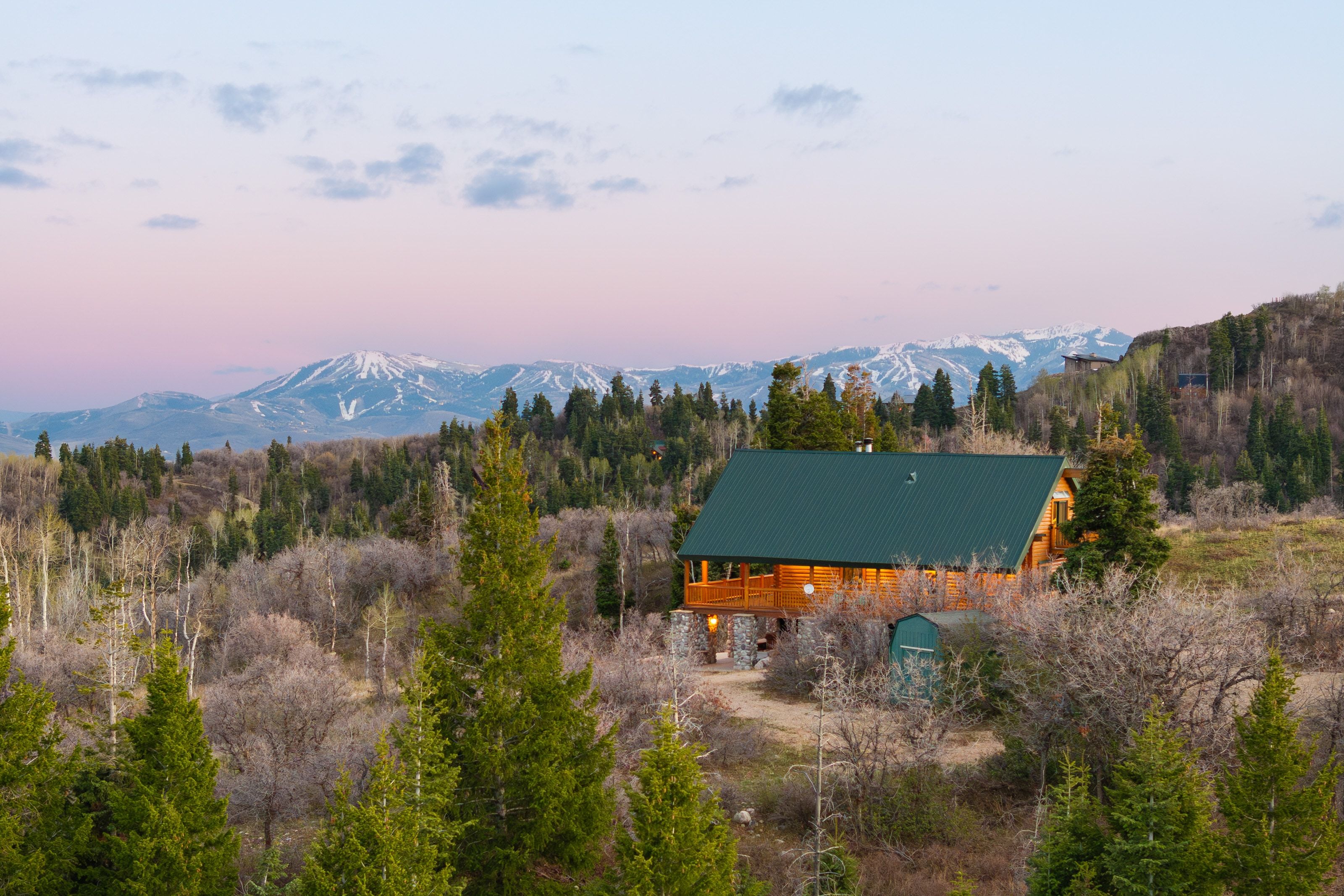 View of mountain background