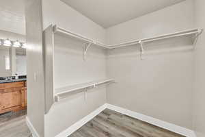 Spacious Primary Closet