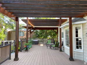 View of deck
