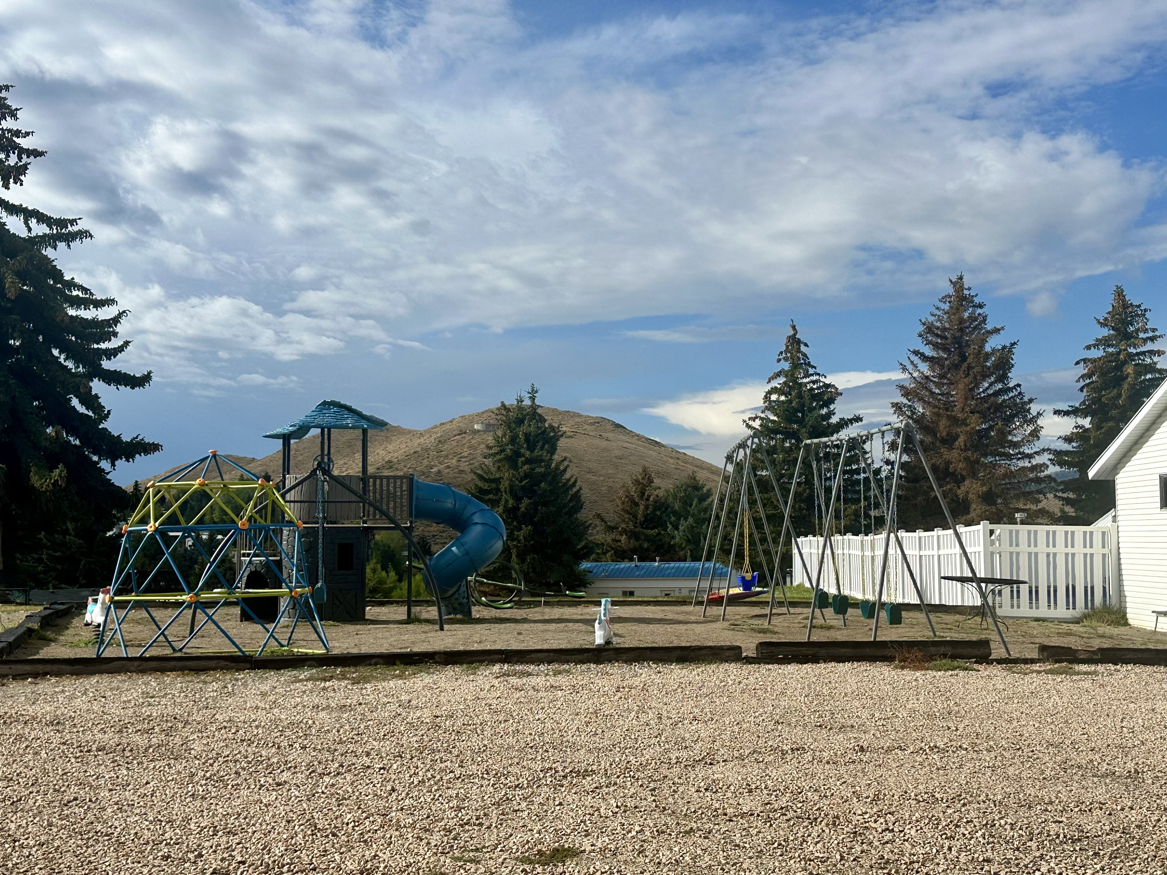 Playground by pool