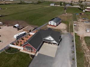 Aerial view of property