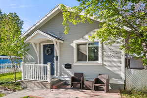 View of shotgun-style home