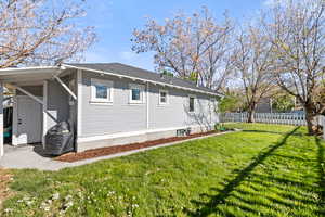 View of property exterior featuring roof with shingles