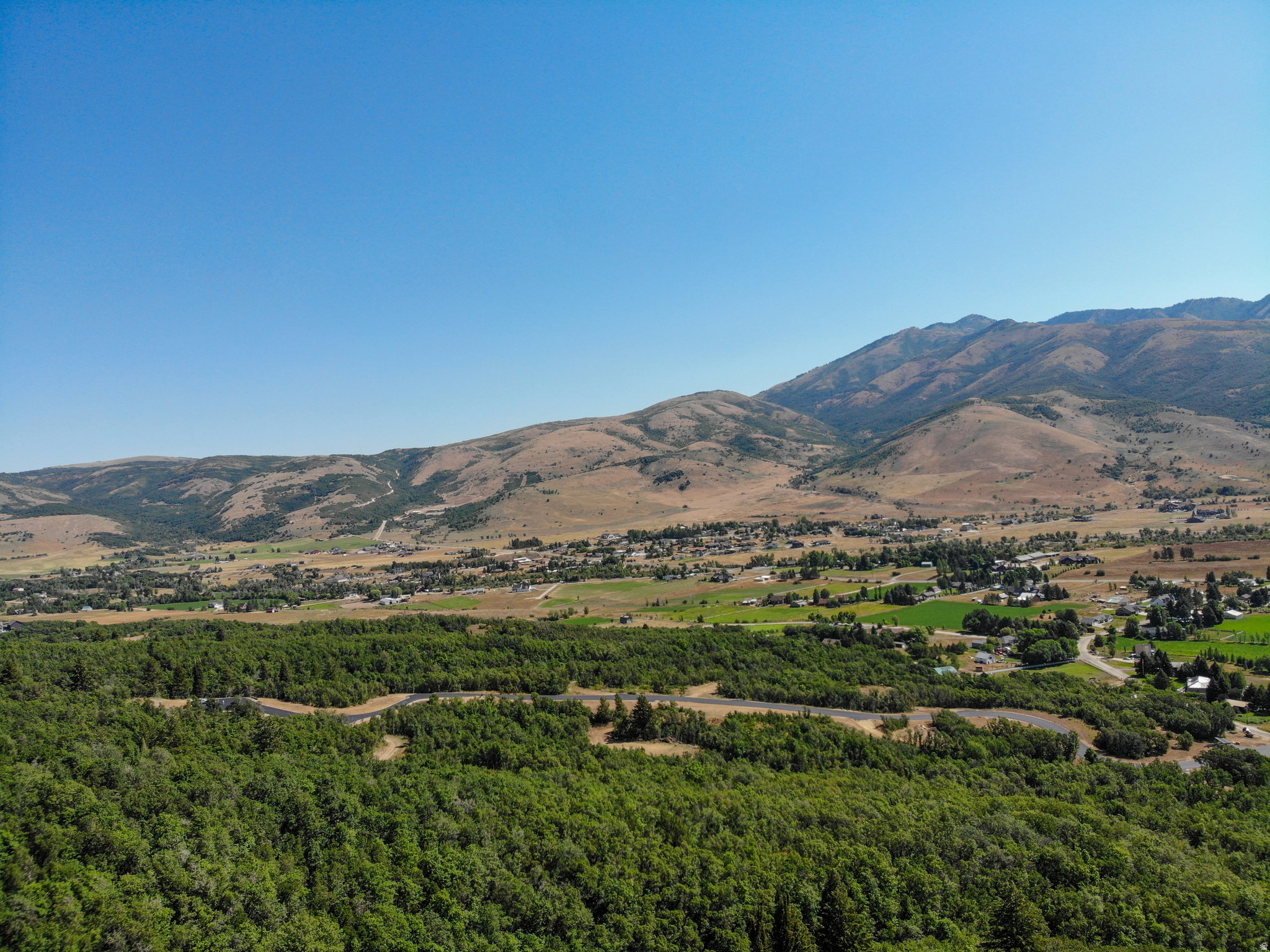 View of mountain background
